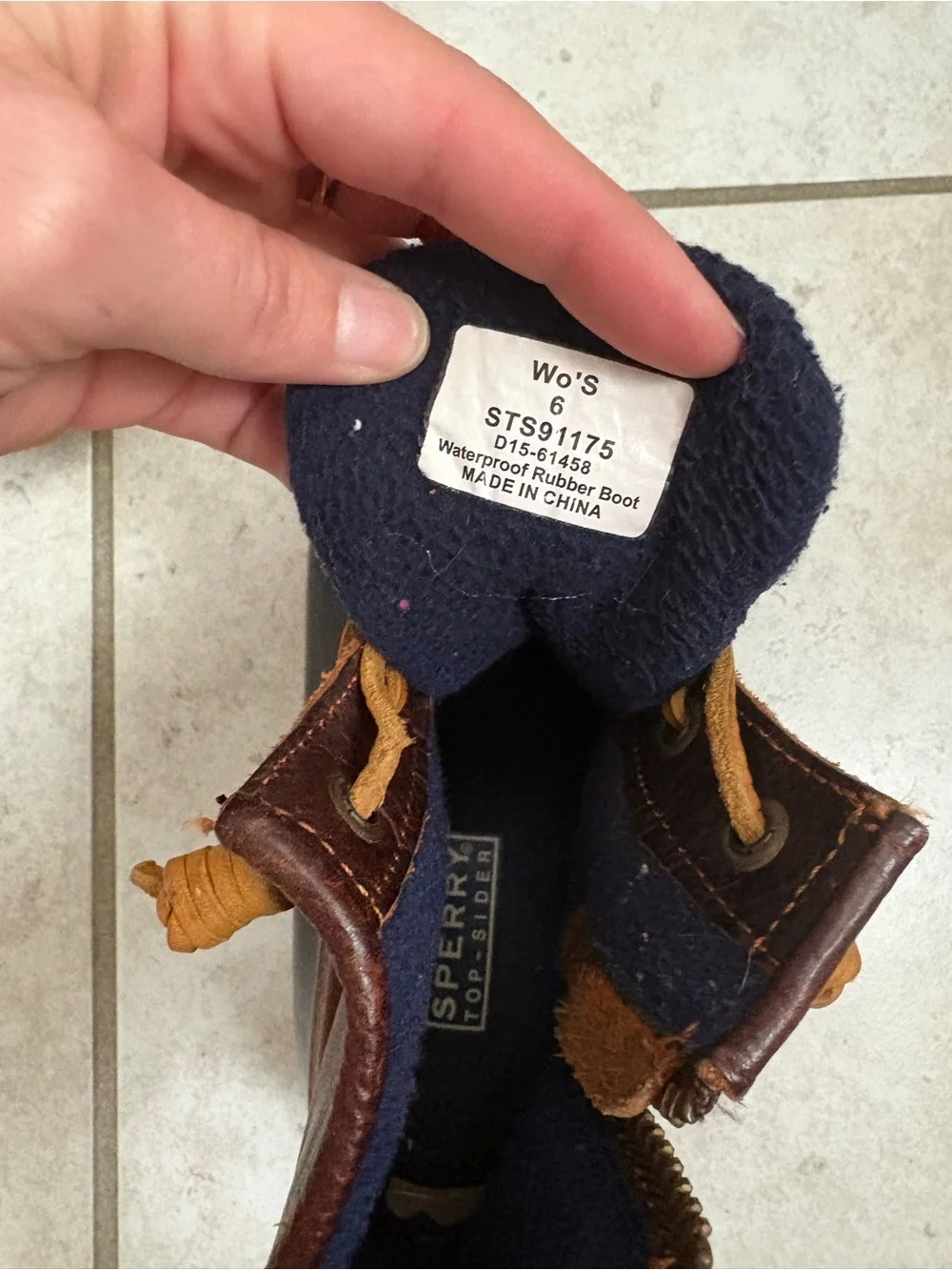 Used Sperry Top-Sider Duck Rain boots Size 6 Women’s